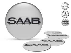 Saab Adesivi Coprimozzo Edizione Stile Logo Cupola